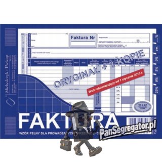103-XE Faktura VAT A5 80kartek oryginał + 2kopie MICHALCZYK i PROKOP
