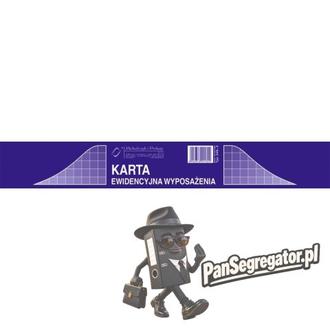 346-3 Druk KEW Karta ewid.wypo wyposażenia(50) MICHALCZYK i PROKO