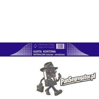 437-3 KK Karta kontowa A5 (a20) MICHALCZYK I PROKOP