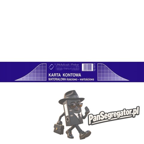 437-3 KK Karta kontowa A5 (a20) MICHALCZYK I PROKOP