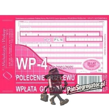 445-5M Polecenie przelewu (1+3) A6 80kartek Michalczyk i Prokop