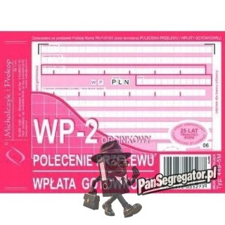 449-5M Polecenie przelewu (1+1) A6 80kartek Michalczyk i Prokop