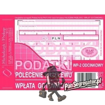 471-5 Podatki Polecenie Przelewu A6 80 kartek Michalczyk i Prokop
