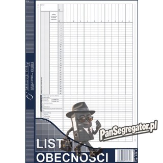 506-1 Lista obecności MICHALCZYK&PROKOP A4 40 kartek