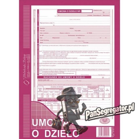 510-1H Umowa o dzieło A4 40 kartek Michalczyk i Prokop