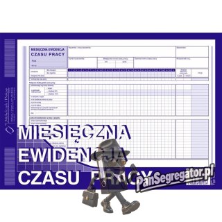 526-1 MEC Miesięczna ewidencja czasu pracy Michalczyk i Prokop