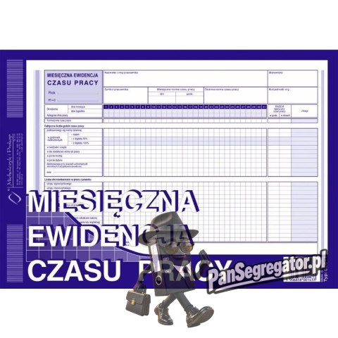 526-1 MEC Miesięczna ewidencja czasu pracy Michalczyk i Prokop