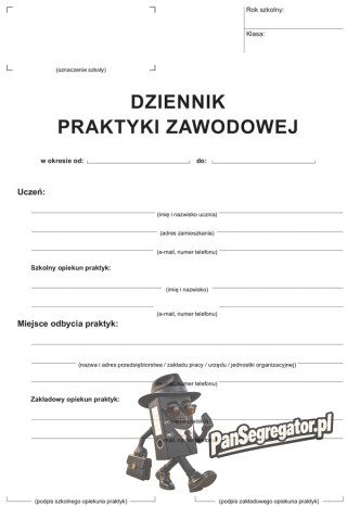 A-100-3 Dziennik praktyki zawodowej A5 Michalczyk i Prokop