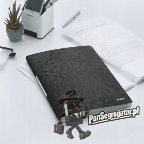 Album ofertowy 20 koszulek PP LEITZ WOW, czarny 46310095