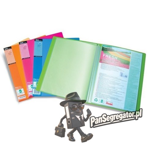 Album ofertowy A4 20kieszeni niebieski i DCF542C WING FRESH PENTEL