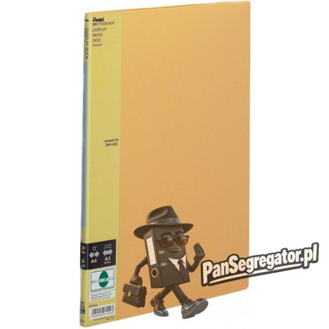 Album ofertowy A4/A3 20kieszeni żółty DCF642G SIDE PENTEL
