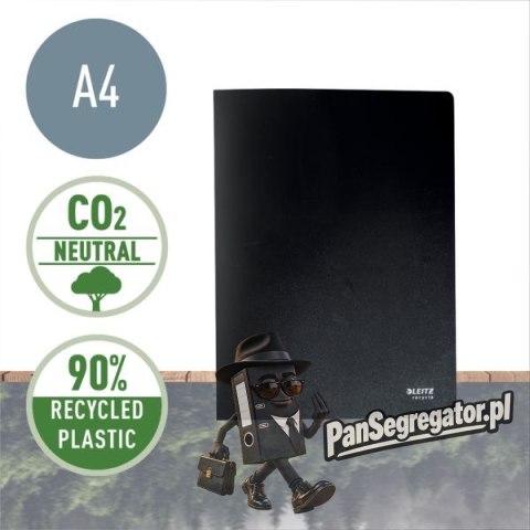 Album ofertowy Recycle 20 koszulek A4 PP, czarny 46760095