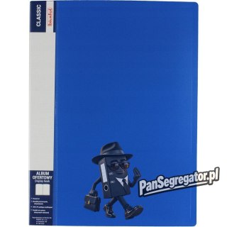 Album ofertowy na dokumenty 10 kieszeni CLASSIC niebieski AOF-01-03 BIURFOL