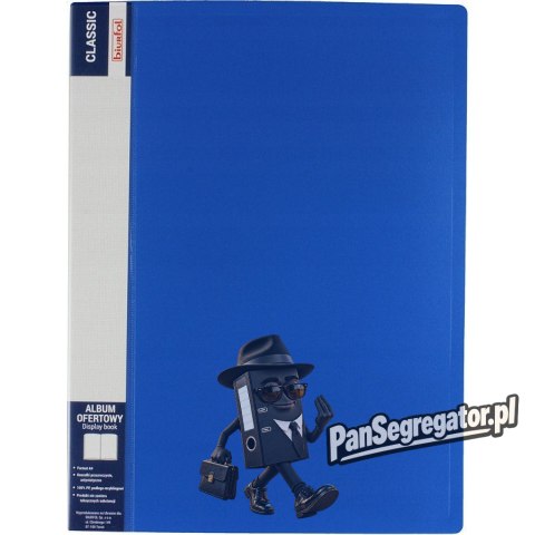 Album ofertowy na dokumenty 10 kieszeni CLASSIC niebieski AOF-01-03 BIURFOL