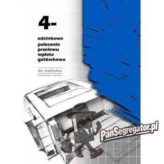 F-112-2 4-odcinkowe polecenie przelewu A4 100 kartek Michalczyk i Prokop