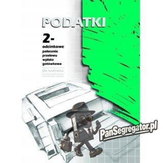 F-130-2 Podatki 2-odcinkowe polecenie przelewu A4 100 kartek MICHALCZYK