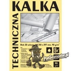 Kalka kreślarska techniczna A4 90g. 10 arkuszy DA4910 KOH-I-NOOR