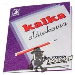 Kalka ołówkowa A4 50 arkuszy fioletowa DELFIN