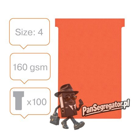 Karteczki T-CARD 4 czerwone (100szt.) 2004003 NOBO