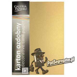 Karton ozdobny A4 MILLENIUM złoty 250g. (20ark.) 200776 Galeria Papieru