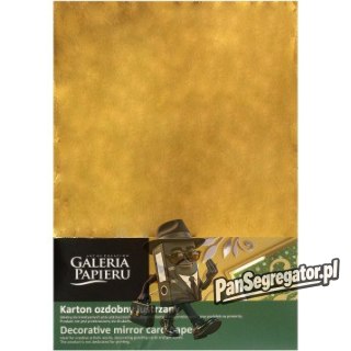 Karton ozdobny A4 ZŁOTY lustrzany 300g (10) 208917 GALERIA PAPIERU