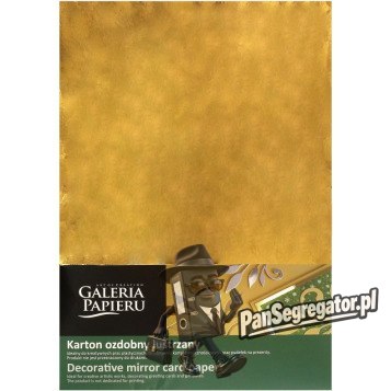 Karton ozdobny A4 ZŁOTY lustrzany 300g (10) 208917 GALERIA PAPIERU