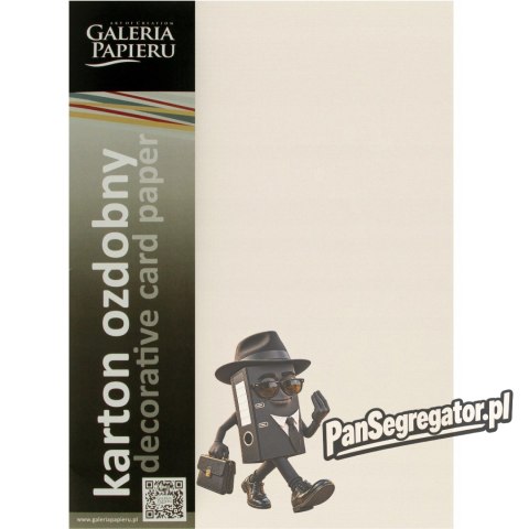 Karton ozdobny Kratka kremowy 220g. (20szt.) 201632 Galeria Papieru