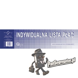 P05-M Indywidualna lista płac 1/3 A3 od lipca 2022 Michalczyk i Prokop