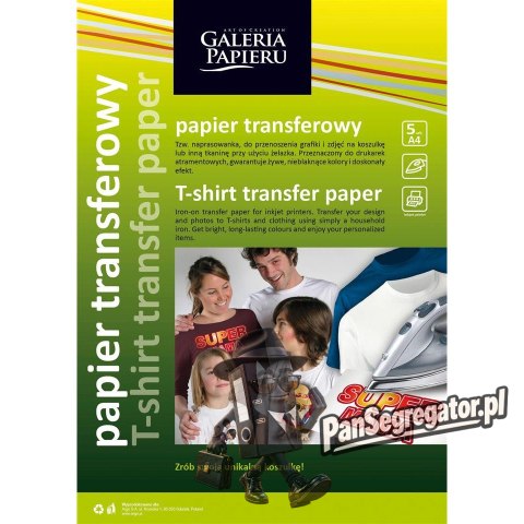 Papier A4 5ark 260605 transf.do tkanin ciemny ARGO