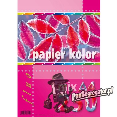 Papier A4 FLUO mix 250ark 5kol KRESKA