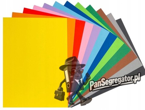 Papier A4 kolorowy mix 12 kol. 210g (60ark) KRESKA