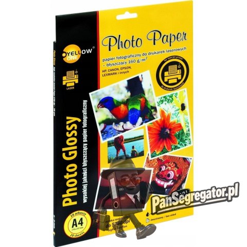 Papier foto YELLOW ONE A4 160g A20 błyszczący laser(L4G160) 150-1377