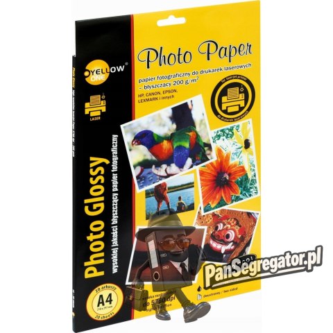 Papier foto YELLOW ONE A4 200g A20 błyszczący (L4G200) LASER 150-1378