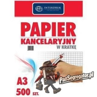 Papier kancelaryjny A3 kratka(500) INTERDRUK