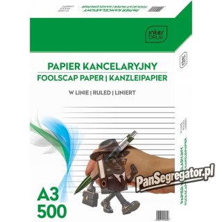 Papier kancelaryjny A3 linia (500) INTERDRUK