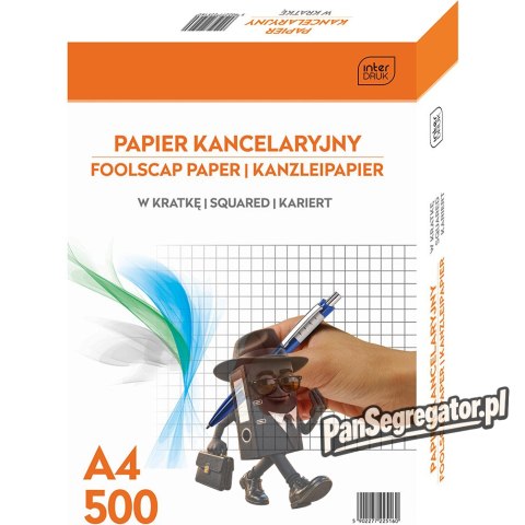 Papier kancelaryjny A4 kratka (500) INTERDRUK