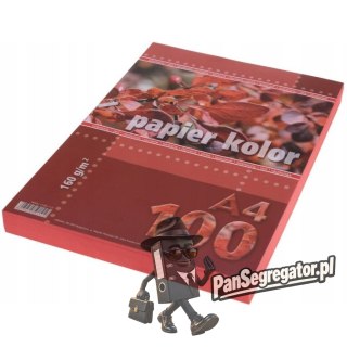 Papier ksero A4 160g KRESKA czerwony 100ark