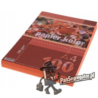 Papier ksero A4 160g KRESKA pomarańczowy 100ark