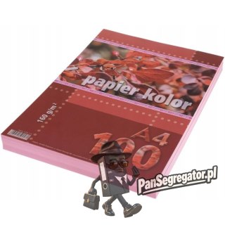 Papier ksero A4 160g KRESKA różowy 100ark