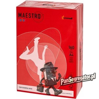 Papier ksero A4 160g MAESTRO COLOR CO44 intensive czerwień koralowa 250a