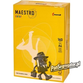 Papier ksero A4 160g MAESTRO COLOR IG50 żółć siarkowa (250ark) intensive