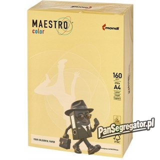 Papier ksero A4 160g MAESTRO COLOR YE23 pastel żółty (250ark)