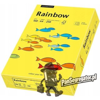 Papier ksero A4 160g RAINBOW R18 ciemnożółty 88042395