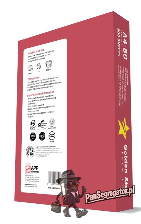Papier ksero A4 80g (5 ryz) GOLDEN STAR Premium