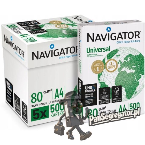 Papier ksero A4 80g (5ryz) NAVIGATOR UNIVERSAL klasa A+ premium