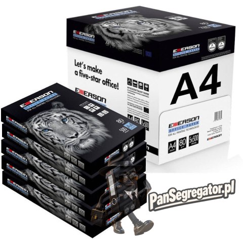 Papier ksero A4 80g EMERSON TIGER (5ryz) klasa białości C