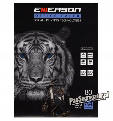 Papier ksero A4 80g EMERSON TIGER (5ryz) klasa białości C