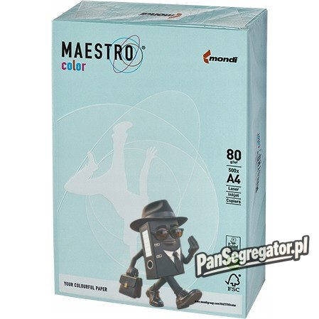 Papier ksero A4 80g MAESTRO COLOR BL29 jasny niebieski pastel pastel