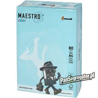 Papier ksero A4 80g MAESTRO COLOR MB30 niebieski pastel
