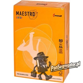 Papier ksero A4 80g MAESTRO COLOR NEOOR neonowy odcień pomarańczowy